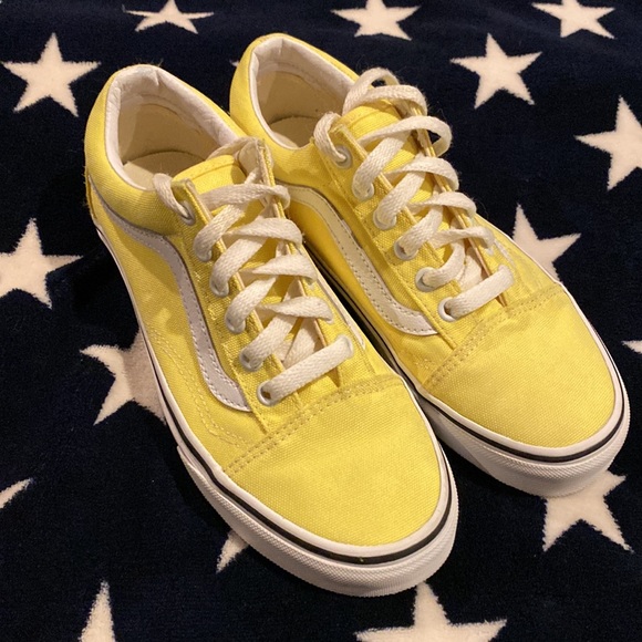 Vans unisex yellow mens size 4 OR Women’s 5.5 - Picture 2 of 6